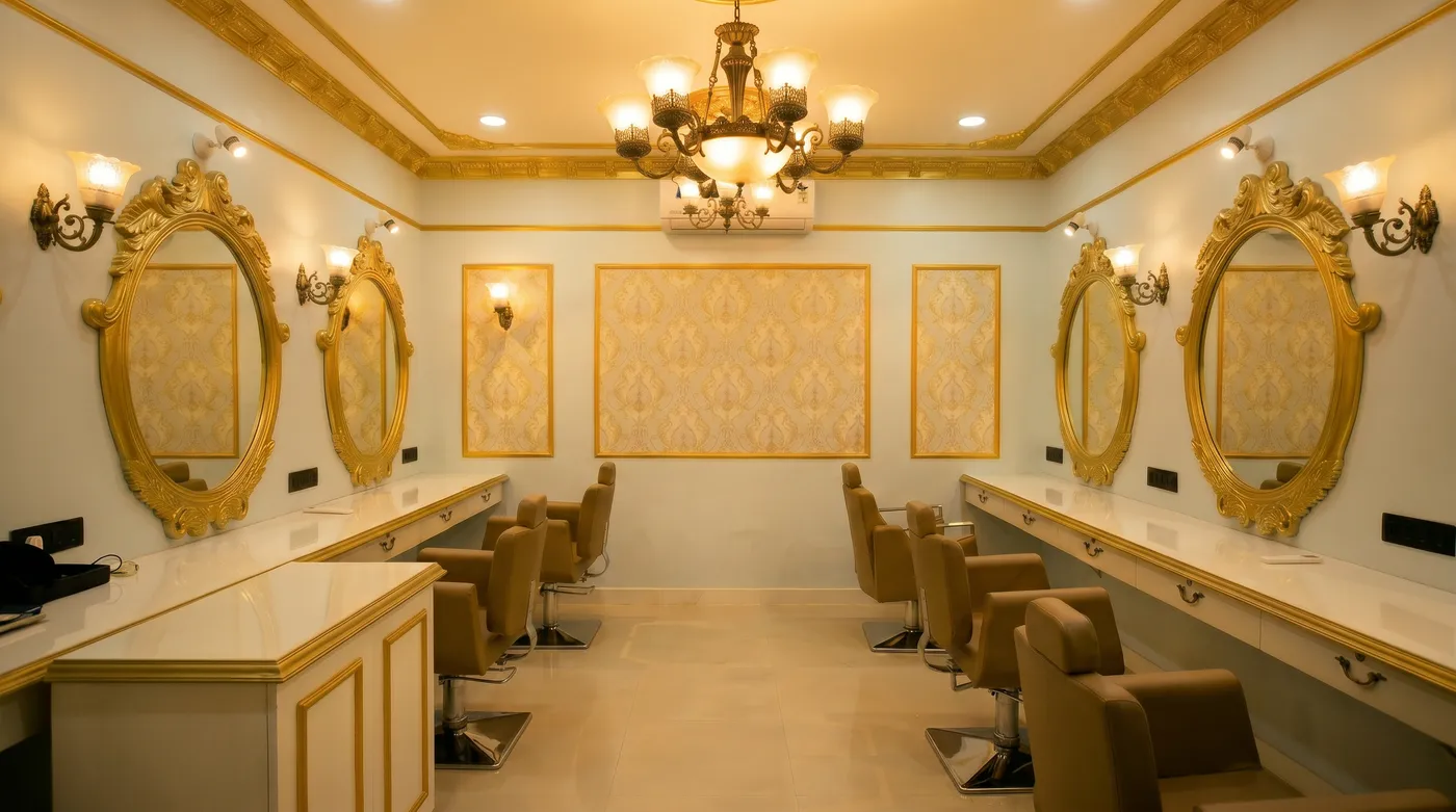Inside Le Beau Beauty Salon & Bridal Studio